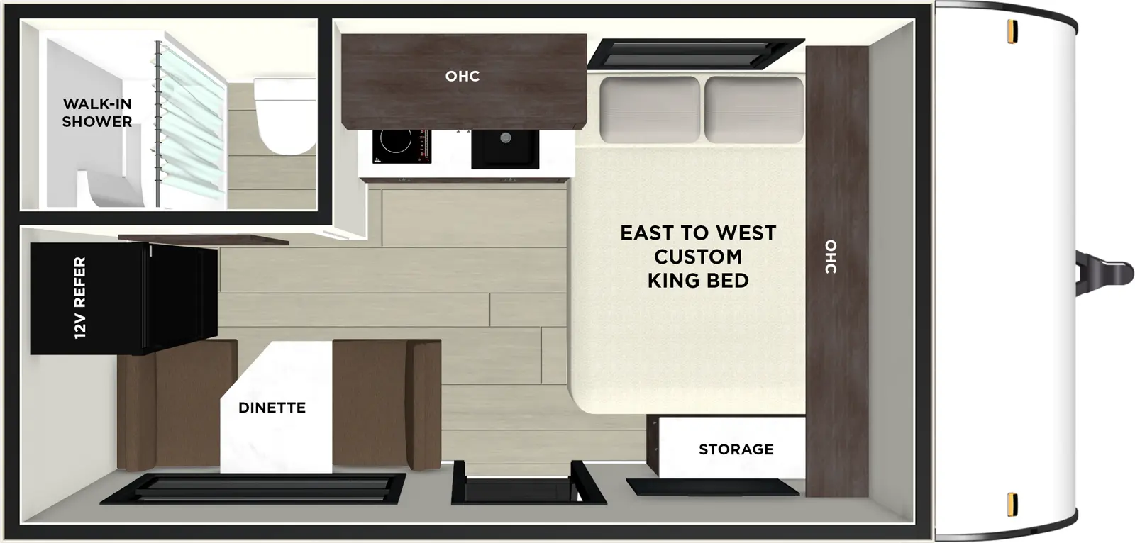 The Salem FSX 135ICE floorplan has one entry and zero slide outs. Exterior features include: metal exterior. Interiors features include: front bedroom.